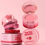 Three shades of blush